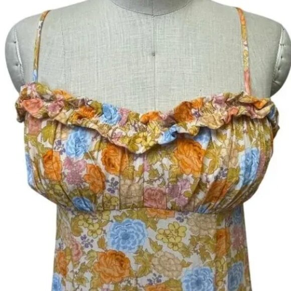 SPELL Enchanted Wood Strappy Maxi Dress - MED - NWT - Picture 5 of 11